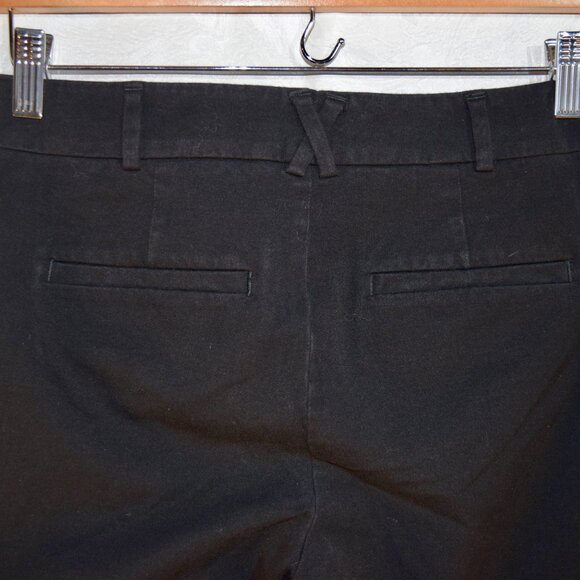 Anthropologie Dark Brown Wide Leg Crop Trousers Pants Size 8 Career - Picture 4 of 5